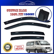 (2 Doors) Original Oem High Quality Acrylic Door Visor Door Visor (5'') For Mercedes Benz MB100 / MB