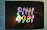 Number Plate Motor 2D (Tulisan Dalam) (Custom Design)