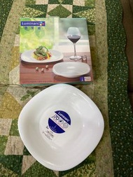 法國 Luminarc 樂美雅 露特莎 8.25吋方深盤 餐具 深盤 餐盤 強化餐盤 盤子 一入