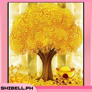 Resin Rhinestone Diamond Painting Money Tree Pattern Full Round Drill 5D Picture