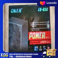 OKER Power Supply 650W EB-650 (สีดำ)