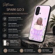 Softcase Glass Glitter For Tekno Spark Go 3 - Casing hp Tekno Spark Go 3 - Protective Case hp Tekno 