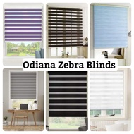 Odiana Bidai Tingkap Modern Zebra Blinds | Blind Curtain | Zebra Bidai Outdoor | Roller Blind for Ho