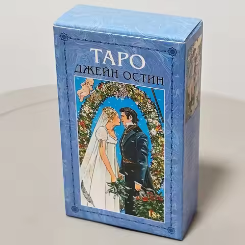 Jane Austen Tarot Deck 10.3*6cm in Russian Language 78 Cards Regency Era Illustrated Tarot Cards Cla