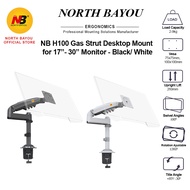 NB North Bayou H100 Gas Strut Monitor Mount Arm Support Monitor 17" - 30"