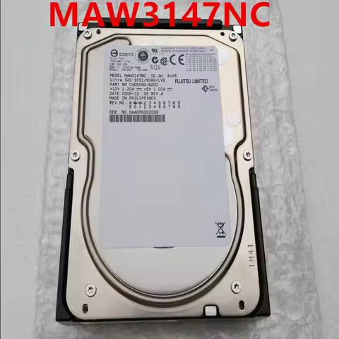 Almost New Original HDD For Fujitsu 146GB 3.5" 8MB SCSI 10000RPM For Server Hard Drive For MAW3147NC