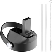 Hydro Straw Lid Wide Mouth(BPA Free), Flip Top Cap for Hydro Flask Stainless Steel Water Bottle with