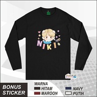 Niki Enhypen Kpop Korea Cute Chibi Long Sleeve T-shirt