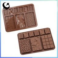 [FIREFLY1] 9 cavity Silicone Mould Chocolate Plate DIY Biscuits Waffle Mold Baking Tool OOO