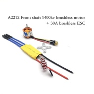 A2212 Brushless มอเตอร์30A/40A วงจร ESC ไร้ถ่านเพลาด้านหน้า/ด้านหลังเพลาเรือเครื่องบินจำลอง1400kv/22