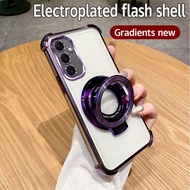 For Samsung Galaxy A54 5G Case Electroplated TPU Shockproof Stand Back Cover Phone Casing For Samsun