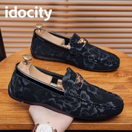 kasut loafer lelaki kasut loafer lelaki star Kasut kacang IDOCITY lelaki musim bunga gaya baru lelak