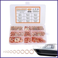 Copper Sealing Crush Washers Sealing Gasket Flat Ring Crush Bolt Washer Kit Oil Drain Plug Crush Was