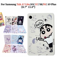 For Samsung Galaxy Tab A7 Lite A9 S7 S8 S9 A9+ Plus 11.0 inch With Pen Slot Cartoon Case SM-X210 X21