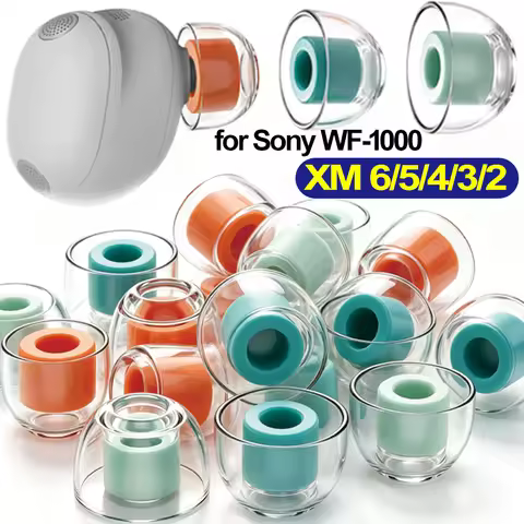 Liquid Silicone Ear Tips Earbuds Tips Earphones Cover Earcaps for XM6 XM5 XM4 XM3 XM2 Soft In-Ear Ca