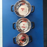 Kadai Stainless Silver No Lid