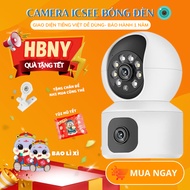 ISCEE Indoor Camera 2 Eyes View 2 Areas - FHD Resolution - Color Night Vision