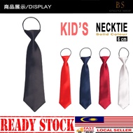 B&S Necktie 6CM KID'S Party Fashion Classic Performance Solid Color Ties Anak Tali Leher 儿童专色领带 **HO