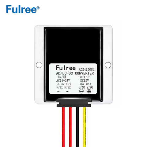 24VAC to 12VDC 8A10A Converter 24V AC 14-28V DC 15-40V to DC 12V Car Power Regulator Transformer Mod