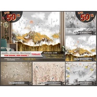 Custom 3D Wall Paper with Bukit Theme | Mountain mountain | Hill Hill Hill Hill | Mountain Mountain 