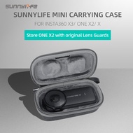 SUNNYLIFE Mini Carrying Case Storage Bag Protector Box for Insta360 ONE X3 X2 X Camera
