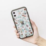 【現貨-NX背板】印花樂X犀牛盾-iPhone/老磁磚/背蓋磨石子褐綠