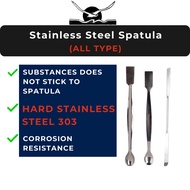 Stainless Steel 303 Spatula for Lab Cosmetics Kitchen