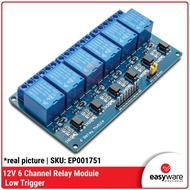 New Relay Module 6 Channel 6 Relay Module Low Trigger 5V 12V Dc Special Price