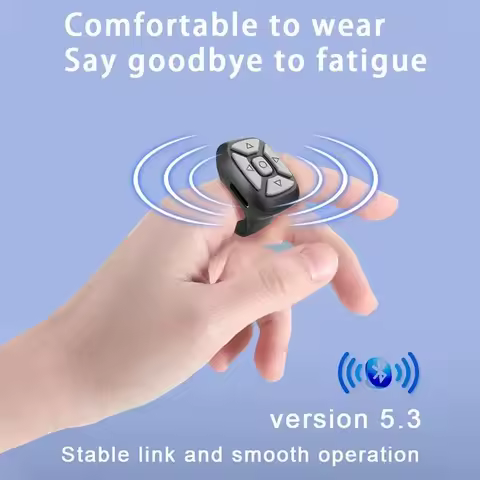Remote Control Wireless Bluetooth Mobile Selfie Lazy Instant Music Video Ring Mobile Phone Bluetooth