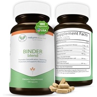 Binder Blend - Toxin Binder Supplement, Detox Capsules for a Healthy Gut - 180 Capsules - 90 Serving