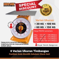 PROMO- TIMBANGAN DUDUK MANUAL JARUM SEGI 30 60 100 150 KG HEAVY DUTY HIOSHI