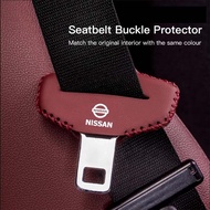 For Nissan Patrol Tiida Kicks Cube Y62 Versa J11 Juke Car Seat Belt Buckle Protector cover accessori