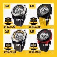 CAT รุ่น Pedometer OP (นับก้าวเดิน คำนวณแคลอรี่) นาฬิกา CAT Caterpillar ผู้ชาย ของแท้ สายซิลิโคน สิน