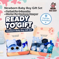 MOO BABY Hamper Baby Boy Newborn Gift Hamper Gift Newborn Baby Boy Set Hamper 满月礼品