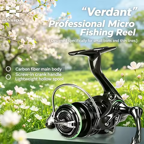 HASIDA Verdant BFS Spinning Reel 138G Carbon Fiber Rotor 5KG Drag Power Strong Metal Gear Profession
