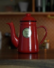 Kalita 琺瑯鶴嘴手沖壺 1L（紅色）