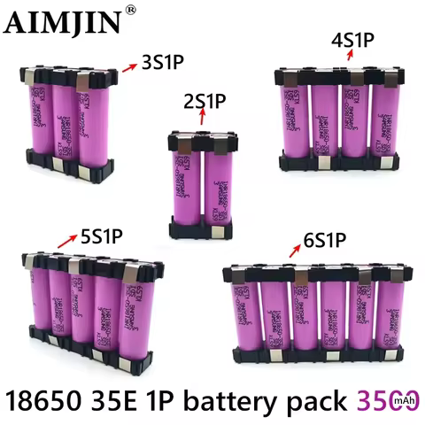 18650 35E lithium battery pack customized 7.4V~25.2V 3500mAh/7000mAh battery welding 2S1P-6S1P batte