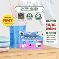 Clearance 16L Cozy Laundry Liquid DIY Sabun Dobi Malaysia Strong cleaning Sabun Basuh Baju Wangi Jim
