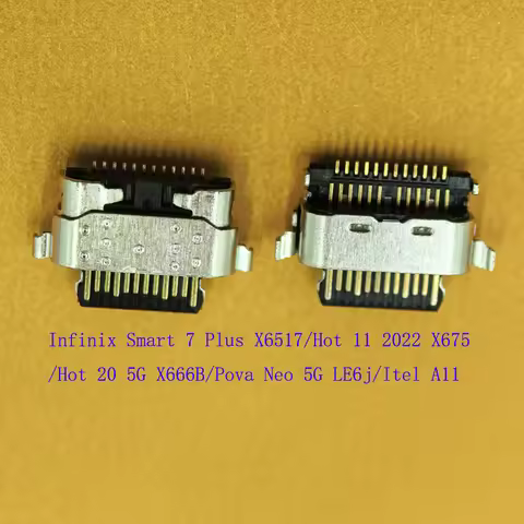 5-20Pcs Usb Dock Connector Plug Charging Charger For Itel A11 Infinix Smart 7 Plus Hot 20 Pova Neo 5