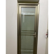 Terlaris Set Pintu Kamar Mandi/Pintu Aluminium/Full kaca/Pintu/Pintu