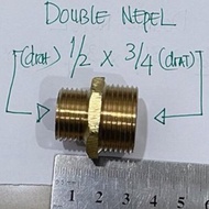 DOUBLE NEPEL BRASS ORIGINAL OUTER THREAD / PRICE 1PCS // 1/ 2 3/ 4 3 4 3 4 3 4 3 4 3 4 3 4 3 4 quart