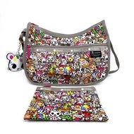 LeSportsac x Tokidoki 便攜 多用途 單肩袋 斜咩袋 側揹包 連 子母 收納袋 及 小花豹 Palette掛件 三件套  (需訂購）