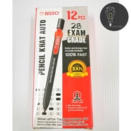 NISO 2B PENCIL KHAT AUTO 1.8MM EXAM GRED 2B018-12 (12PCS/BOX)