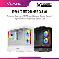 Invasion LT-360 TG mATX Gaming Casing | Tempered Glass Micro ATX | RGB Ready | High Airflow PC Build