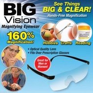 BIG VISION แว่นตาขยายไร้มือจับ แว่นขยายไร้มือจับ แว่นขยาย แว่นอ่านหนังสือ แว่นขยายอเนกประสงค์