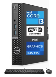 Dell Optiplex 7010 MFF Business Desktop (4-Core Intel i3-13100T, 16GB RAM, 256GB PCIe SSD, Intel UHD