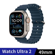 Apple Watch Ultra 2 LTE 49mm鈦金屬錶殼配藍色海洋錶環