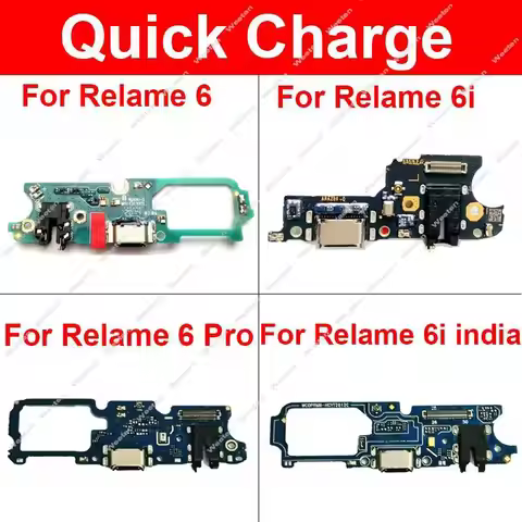 USB Charger Board Dock For Realme 6 6i 6S 6 Pro 6Pro USB Charging Jack Port Connector Board Flex Cab