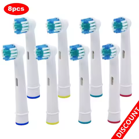 8x Replacement Brush Heads For Oral-B Electric Toothbrush for Advance Power/Pro Health/Triumph/3D Ex