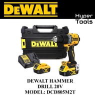 DEWALT 20v Cordless Hammer Drill Driver (Model: DCD805M2T-BI) * Include 1x Charger & 2pc 4.0Ah Batte